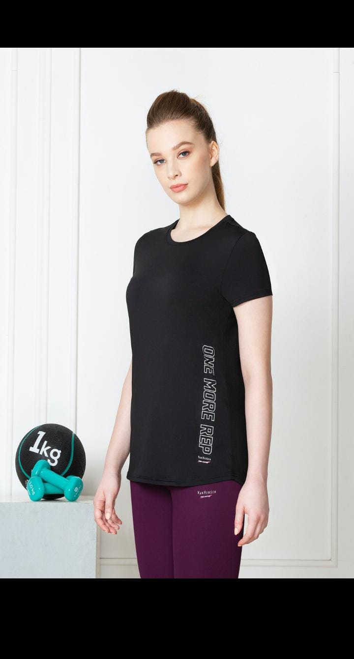 Van Heusen Women Proactive Anti Bacterial Top Round Neck And Moisture Wicking