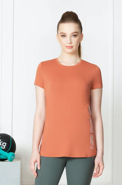 Van Heusen Women Proactive Anti Bacterial Top Round Neck And Moisture Wicking